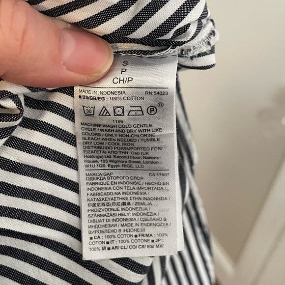 GAP Wrap Tie Belt Shirt Dress with Pockets - Picture 7 of 7